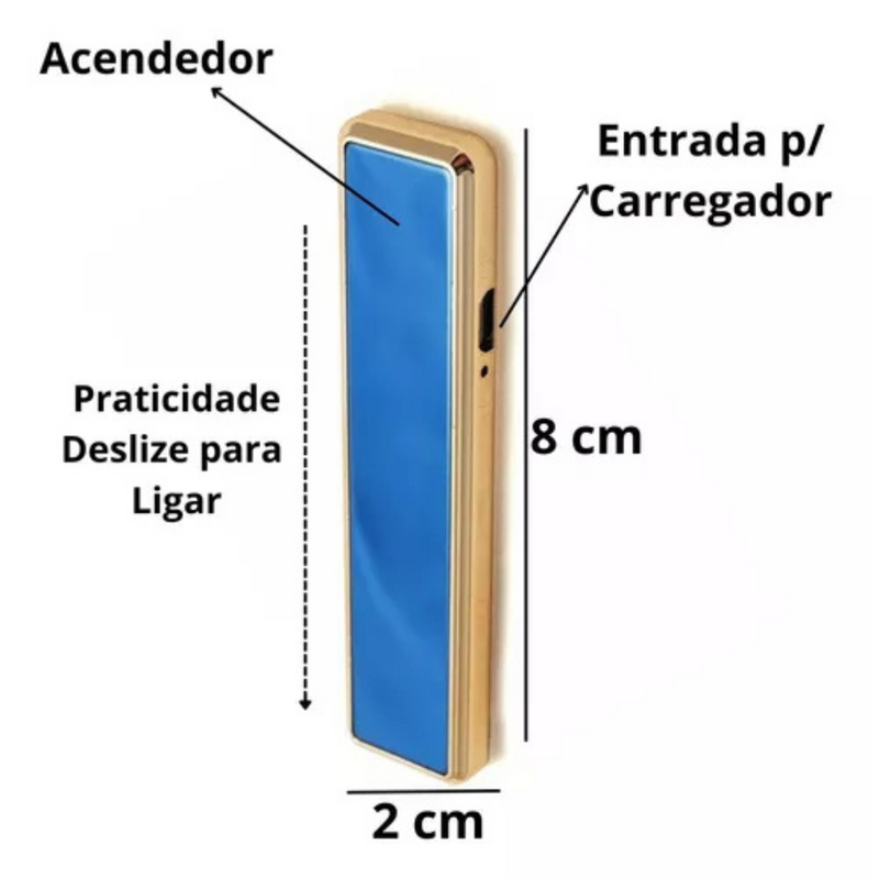 Isqueiro Elétrico com Cabo Usb