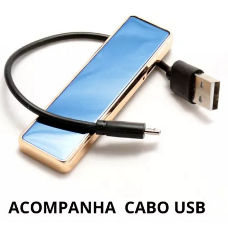 Isqueiro Elétrico com Cabo Usb